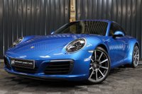 USED 2017 67 PORSCHE 911 3.0 CARRERA PDK 2d 364 BHP HUGE SPEC, GREAT COLOUR COMBO BLUE WITH TAN, SUNROOF, 14 WAY SEATS, HEATED STEERING, HEATED SEATS ETC