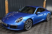 USED 2017 67 PORSCHE 911 3.0 CARRERA PDK 2d 364 BHP HUGE SPEC, GREAT COLOUR COMBO BLUE WITH TAN, SUNROOF, 14 WAY SEATS, HEATED STEERING, HEATED SEATS ETC