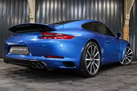 USED 2017 67 PORSCHE 911 3.0 CARRERA PDK 2d 364 BHP HUGE SPEC, GREAT COLOUR COMBO BLUE WITH TAN, SUNROOF, 14 WAY SEATS, HEATED STEERING, HEATED SEATS ETC
