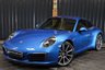 USED 2017 67 PORSCHE 911 3.0 CARRERA PDK 2d 364 BHP HUGE SPEC, GREAT COLOUR COMBO BLUE WITH TAN, SUNROOF, 14 WAY SEATS, HEATED STEERING, HEATED SEATS ETC