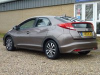 USED 2014 63 HONDA CIVIC 1.6 I-DTEC EX 5d 118 BHP www.suffolkcarcentre.co.uk - Located at Reydon