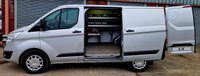 USED 2017 67 FORD TRANSIT CUSTOM 2.0 290 TREND LR P/V 104 BHP AIR CON, 1 OWNER, RACKING