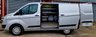 USED 2017 67 FORD TRANSIT CUSTOM 2.0 290 TREND LR P/V 104 BHP AIR CON, 1 OWNER, RACKING