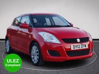 USED 2012 12 SUZUKI SWIFT 1.2 SZ3 5d 94 BHP DY12ZFW SUZUKI SWIFT 1.2 SZ3 5d 94 BHP