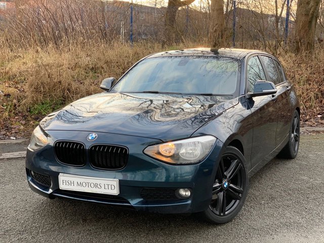 2014 64 BMW 1 SERIES 1.6 116D EFFICIENTDYNAMICS BUSINESS 5d 114 BHP+FULL LEATHER SEATS 2 KEYS+FSH+&pound;0 ROAD TAX+ALLOYS+PARKING SENSORS+LEATHER HEATED SEATS+NAVIGATION+DAB+BLUETOOTH+AUX+USB+MEDIA