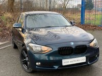 USED 2014 64 BMW 1 SERIES 1.6 116D EFFICIENTDYNAMICS BUSINESS 5d 114 BHP+FULL LEATHER SEATS 2 KEYS+FSH+&pound;0 ROAD TAX+ALLOYS+PARKING SENSORS+LEATHER HEATED SEATS+NAVIGATION+DAB+BLUETOOTH+AUX+USB+MEDIA