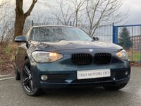 USED 2014 64 BMW 1 SERIES 1.6 116D EFFICIENTDYNAMICS BUSINESS 5d 114 BHP+FULL LEATHER SEATS 2 KEYS+FSH+&pound;0 ROAD TAX+ALLOYS+PARKING SENSORS+LEATHER HEATED SEATS+NAVIGATION+DAB+BLUETOOTH+AUX+USB+MEDIA