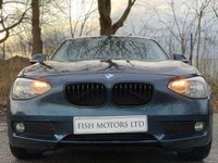 USED 2014 64 BMW 1 SERIES 1.6 116D EFFICIENTDYNAMICS BUSINESS 5d 114 BHP+FULL LEATHER SEATS 2 KEYS+FSH+&pound;0 ROAD TAX+ALLOYS+PARKING SENSORS+LEATHER HEATED SEATS+NAVIGATION+DAB+BLUETOOTH+AUX+USB+MEDIA