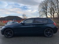 USED 2014 64 BMW 1 SERIES 1.6 116D EFFICIENTDYNAMICS BUSINESS 5d 114 BHP+FULL LEATHER SEATS 2 KEYS+FSH+&pound;0 ROAD TAX+ALLOYS+PARKING SENSORS+LEATHER HEATED SEATS+NAVIGATION+DAB+BLUETOOTH+AUX+USB+MEDIA
