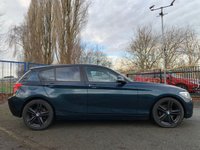 USED 2014 64 BMW 1 SERIES 1.6 116D EFFICIENTDYNAMICS BUSINESS 5d 114 BHP+FULL LEATHER SEATS 2 KEYS+FSH+&pound;0 ROAD TAX+ALLOYS+PARKING SENSORS+LEATHER HEATED SEATS+NAVIGATION+DAB+BLUETOOTH+AUX+USB+MEDIA