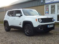 USED 2017 17 JEEP RENEGADE 2.0 M-JET 75TH ANNIVERSARY 5d 138 BHP www.suffolkcarcentre.co.uk - Located at Reydon