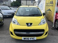 USED 2010 10 PEUGEOT 107 1.0 URBAN LITE 3d 68 BHP IDEAL NEW DRIVER CAR. &pound;30 TAX/ YR, TIMING CHAIN RUN ENGINE, NEW MOT, SERVICE HISTORY, CD/RADIO/AUX, CLOTH INTERIOR, STEEL WHEELS.
