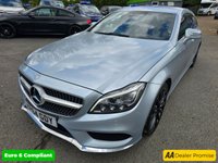 USED 2014 64 MERCEDES-BENZ CLS CLASS 3.0 CLS350 BlueTEC AMG Line in Silver with 84,000 miles, full history, ULEZ Euro 6, automatic, sat nav, alloys, 2 owners & much more! APPROVED CARS AND FINANCE ARE PLEASED TO OFFER THIS MERCEDES CLS 3.0 CLS350 BLUETEC AMG LINE 5d 255 BHP IN SILVER WITH 75,500 MILES AND A FULL SERVICE HISTORY, 2 OWNER FROM NEW, ULEZ COMPLAINT EURO 6 DIESEL ENGINE WITH A GREAT SPEC SUCH AS A FULLY AUTOMATIC GEARBOX, SATELITTE NAVIGATION, ALLOY WHEELS, DAB RADIO, DUAL ZONE CLIMATE CONTROL, 8 INCH TOUCHSCREEN DISPLAY, ACTIVE PARK ASSIST, AMG BODYSTYLING, CRUISE CONTROL WITH SPEEDTRONIC VARIABLE SPEED LIMITER, ELECTRIC AND HEATED FRONT SEATS , AUTO