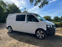 USED 2014 14 VOLKSWAGEN TRANSPORTER 2.0 T30 TDI P/V STARTLINE 102 BHP POP TOP ROOF & ROCK AND ROLL BED