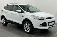 USED 2015 15 FORD KUGA 2.0 TITANIUM 4x4 TDCI 5d 160 BHP Striking Frozen white, part leather, appearance pack, convenience pack, 18" alloy wheels , serviced annually within the FORD Dealer network