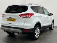 USED 2015 15 FORD KUGA 2.0 TITANIUM 4x4 TDCI 5d 160 BHP Striking Frozen white, part leather, appearance pack, convenience pack, 18" alloy wheels , serviced annually within the FORD Dealer network
