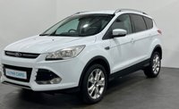 USED 2015 15 FORD KUGA 2.0 TITANIUM 4x4 TDCI 5d 160 BHP Striking Frozen white, part leather, appearance pack, convenience pack, 18" alloy wheels , serviced annually within the FORD Dealer network