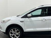 USED 2015 15 FORD KUGA 2.0 TITANIUM 4x4 TDCI 5d 160 BHP Striking Frozen white, part leather, appearance pack, convenience pack, 18" alloy wheels , serviced annually within the FORD Dealer network