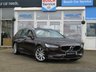 USED 2020 20 VOLVO V90 2.0 T4 MOMENTUM PLUS 5d 188 BHP Finished in MAPLE BROWN MET with contrasting BLOND heated LEATHER. This is the latest of the upmarket looking V90 that looks nothing like the boxy estate cars of old. One of the most stylish estate cars around at the moment. Features include, Sat Nav, DAB RADIO, Rear Camera, Power Folding Mirrors, Electric Boot, Electric heated Leather and Steering Wheel, B/Tooth and more. Still under VOLVO WARRANTY until 20/03/2023. Dealer Serviced at 10673 miles, 24557 miles and on arrival at 34929 miles