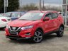 USED 2017 67 NISSAN QASHQAI 1.2 N-CONNECTA DIG-T 5d 113 BHP Finished in FLAME RED METALLIC with contrasting EBONY BLACK CLOTH SEATS. The Qashqai is one of the best selling SUV's around at the moment. This desireable edition new shape is comfy, easy to drive and has enough space for 5 adults. Features include, Sat Nav, DAB Radio, 360 Reverse Cameras, B/Tooth, 18" Alloys and much more. Dealer serviced at 4297 miles, 8782 miles, 10913 miles, 18134 miles and at 23238 miles on arrival.