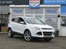 USED 2013 13 FORD KUGA 2.0 TITANIUM X TDCI 5d 160 BHP Finished in FROZEN WHITE with contrasting HEATED LEATHER TRIM. This Kuga is a great choice if you like driving. It's one of the most enjoyable, practical and fun family SUV's around. Features include PAN ROOF, DAB, Electric Power Boot, Heated Full Leather, Cruise Control, 19" Alloys, B/Tooth and much more. Dealer serviced at 10567 miles, 24262 miles, 403234 miles, 50584 miles, 59930 miles, 72980 miles, 85841 miles and on arrival at 105065 miles.