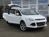 USED 2013 13 FORD KUGA 2.0 TITANIUM X TDCI 5d 160 BHP Finished in FROZEN WHITE with contrasting HEATED LEATHER TRIM. This Kuga is a great choice if you like driving. It's one of the most enjoyable, practical and fun family SUV's around. Features include PAN ROOF, DAB, Electric Power Boot, Heated Full Leather, Cruise Control, 19" Alloys, B/Tooth and much more. Dealer serviced at 10567 miles, 24262 miles, 403234 miles, 50584 miles, 59930 miles, 72980 miles, 85841 miles and on arrival at 105065 miles.
