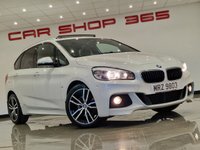 USED 2016 65 BMW 2 SERIES ACTIVE TOURER 2.0 220D (190 PS) M SPORT AUTO XDRIVE ( EURO 6 ) S/S 5DR + NAV + PAN ROOF + HEATED LEATHERS + HEAD UP + HARMAN KARDON + CRUISE + MULTIMEDIA + ACTIVE GUARD + PADDLESHIFT + F/R/PARALLEL PARK + PRIVACY + E/BOOT + 18S + TOWBAR PAN ROOF+PARK+TINTS+LEATHER+NAV+CRUISE+HEAD UP+HK