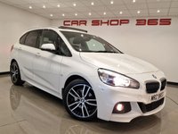 USED 2016 65 BMW 2 SERIES ACTIVE TOURER 2.0 220D (190 PS) M SPORT AUTO XDRIVE ( EURO 6 ) S/S 5DR + NAV + PAN ROOF + HEATED LEATHERS + HEAD UP + HARMAN KARDON + CRUISE + MULTIMEDIA + ACTIVE GUARD + PADDLESHIFT + F/R/PARALLEL PARK + PRIVACY + E/BOOT + 18S + TOWBAR PAN ROOF+PARK+TINTS+LEATHER+NAV+CRUISE+HEAD UP+HK