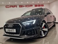 USED 2018 18 AUDI RS4 AVANT 2.9 TFSI V6 (450 PS) CARBON EDITION TIPTRONIC QUATTRO (EURO 6) S/S ESTATE 5DR + HIGH SPEC !! + �&pound;8,000 AUDI EXTRAS HIGH SPECIFICATION !! + &pound;8,000 AUDI OPTIONAL EXTRAS
