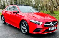USED 2018 68 MERCEDES-BENZ A-CLASS 1.5 A 180 D AMG LINE PREMIUM PLUS 5d 114 BHP AUTOMATIC SATELLITE NAVIGATION DIGITAL DISPLAY