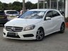 USED 2013 13 MERCEDES-BENZ A-CLASS 1.5 A180 CDI BLUEEFFICIENCY AMG SPORT 5d 109 BHP Finished in CIRRUS WHITE with contrasting FULL ALCANTARA/LEATHER trim. This A class certainly looks smart, with its slim lights and smooth body panels. There's plenty of room in the front and the back which will suit the average family. Features include, SAT NAV, &pound;20 Road Tax, Heated Half Leather trim, B/Tooth, 16" alloys, Park Sensors, Cruise Control and more. Dealer Serviced at 12194 miles, 24377 miles, 44937 miles and on arrival at 79854 miles.