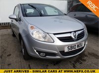 USED 2010 10 VAUXHALL CORSA 1.0 ENERGY ECOFLEX 3d 64 BHP 8 SERVICE STAMPS