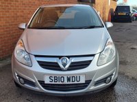USED 2010 10 VAUXHALL CORSA 1.0 ENERGY ECOFLEX 3d 64 BHP 8 SERVICE STAMPS