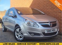 USED 2010 10 VAUXHALL CORSA 1.0 ENERGY ECOFLEX 3d 64 BHP 8 SERVICE STAMPS