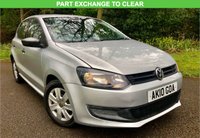 USED 2010 10 VOLKSWAGEN POLO 1.2 S A/C 5d 60 BHP//// PART EXCHANGE TO CLEAR//GOOD SERVICE HISTORY X10 STAMPS//X4 AIRBAGS//RECENT MOT // PART EXCHANGE TO CLEAR // TIDY CONDITION // EXCHANGE TO CLEAR//GOOD SERVICE HISTORY X10 STAMPS//X4 AIRBAGS//RECENT MOT // PART EXCHANGE TO CLEAR // TIDY CONDITION //