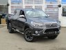 USED 2017 17 TOYOTA HI-LUX 2.4 INVINCIBLE X 4WD D-4D DCB 148 BHP Finished in DECUMA GREY  with BLACK HEATED LEATHER TRIM. This refined and rugged and very clean HI-LUX is the complete pick-up package. It is stylish, practical and capable of hauling huge loads. Features include, SAT NAV, DAB RADIO, HEATED LEATHER, POWER FOLDING MIRRORS, Side Bars, Cruise Control, Rear View Camera, B/Tooth and much more. Serviced at 18112 miles, 38169 miles, 59542 miles and on arrival at 67987 miles.