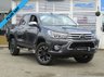 USED 2017 17 TOYOTA HI-LUX 2.4 INVINCIBLE X 4WD D-4D DCB 148 BHP Finished in DECUMA GREY  with BLACK HEATED LEATHER TRIM. This refined and rugged and very clean HI-LUX is the complete pick-up package. It is stylish, practical and capable of hauling huge loads. Features include, SAT NAV, DAB RADIO, HEATED LEATHER, POWER FOLDING MIRRORS, Side Bars, Cruise Control, Rear View Camera, B/Tooth and much more. Serviced at 18112 miles, 38169 miles, 59542 miles and on arrival at 67987 miles.