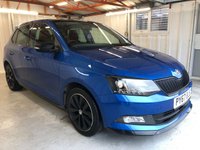 USED 2017 67 SKODA FABIA 1.0 MONTE CARLO TSI 5d 94 BHP+PANORAMIC SUNROOF+ 2 KEYS+SERVICE HISTORY+&pound;20 CAR TAX+APPLE CAR PLAY+APPS+CLIMATE+CRUISE CONTROL+PARKING SENSORS+MEDIA+PARKING SENSORS+BLUETOOTH+USB+AUX+DAB