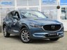 USED 2019 69 MAZDA CX-5 2.2 D SPORT NAV PLUS 5d 148 BHP Finished in ETERNAL BLUE PEARL with contrasting BLACK HEATED LEATHER trim. This Mazda really is one of the best large family cars to drive. The Mazda CX-5's smart exterior is mirrored by its well-equipped cabin. Features include, BOSE, Heads Up Display, Sat Nav, DAB Radio, B/Tooth, Heated Steering Wheel, Heated Leather, Power Boot, Park Sensors and much more. Dealer Serviced at 13424 miles, 25700 miles, 37902 miles, 50143 miles, 63368 miles, 77227 miles and at 91409 miles on 27/01/2023.