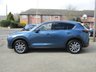 USED 2019 69 MAZDA CX-5 2.2 D SPORT NAV PLUS 5d 148 BHP Finished in ETERNAL BLUE PEARL with contrasting BLACK HEATED LEATHER trim. This Mazda really is one of the best large family cars to drive. The Mazda CX-5's smart exterior is mirrored by its well-equipped cabin. Features include, BOSE, Heads Up Display, Sat Nav, DAB Radio, B/Tooth, Heated Steering Wheel, Heated Leather, Power Boot, Park Sensors and much more. Dealer Serviced at 13424 miles, 25700 miles, 37902 miles, 50143 miles, 63368 miles, 77227 miles and at 91409 miles on 27/01/2023.
