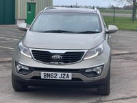 USED 2012 62 KIA SPORTAGE 2.0 CRDI KX-3 SAT NAV 5d 134 BHP PAN ROOF, HEATED LEATHER, NAV, AUTO