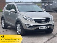 USED 2012 62 KIA SPORTAGE 2.0 CRDI KX-3 SAT NAV 5d 134 BHP PAN ROOF, HEATED LEATHER, NAV, AUTO