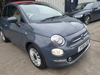 USED 2018 18 FIAT 500C 1.2 LOUNGE 3d 69 BHP Convertible
