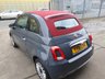 USED 2018 18 FIAT 500C 1.2 LOUNGE 3d 69 BHP Convertible