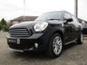 USED 2014 64 MINI COUNTRYMAN 2.0 COOPER D ALL4 5d 110 BHP Finished in ABSOLUTE BLACK with contrasting BLACK trim. This 4x4 Mini is a quirky, economical and fun SUV, packed with great specification. It offers all the practicality of a family hatch, plus the fun of a MINI, combined with the promise of all-weather traction. Features include Sat Nav, Heated Seats, Dab Radio, B/Tooth, Cruise and Climate. Dealer serviced at 16560 miles, 29164 miles, 35129 miles, 42397 miles, 53861 miles and at 59677 miles (Which included New Timing Chain). Comes with 2 keys.