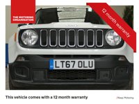 USED 2017 67 JEEP RENEGADE 1.6 SPORT 5d 108 BHP CAZ & ULEZ EXEMPT 1 OWNER 6 MONTHS GOLD WARRANTY