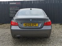 USED 2009 09 BMW 5 SERIES 2.0 520D M SPORT BUSINESS EDITION 4d 175 BHP BLUEOOTH + HEATED FRONT SEATS + BMW BUSINESS NAVIGATION + AUTOMATIC AIR CONDITIONING + DAKOTA LEATHER + RADIO + CD + AUX + USB AND SO MUCH MORE!