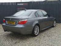 USED 2009 09 BMW 5 SERIES 2.0 520D M SPORT BUSINESS EDITION 4d 175 BHP BLUEOOTH + HEATED FRONT SEATS + BMW BUSINESS NAVIGATION + AUTOMATIC AIR CONDITIONING + DAKOTA LEATHER + RADIO + CD + AUX + USB AND SO MUCH MORE!