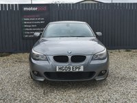 USED 2009 09 BMW 5 SERIES 2.0 520D M SPORT BUSINESS EDITION 4d 175 BHP BLUEOOTH + HEATED FRONT SEATS + BMW BUSINESS NAVIGATION + AUTOMATIC AIR CONDITIONING + DAKOTA LEATHER + RADIO + CD + AUX + USB AND SO MUCH MORE!