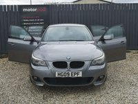 USED 2009 09 BMW 5 SERIES 2.0 520D M SPORT BUSINESS EDITION 4d 175 BHP BLUEOOTH + HEATED FRONT SEATS + BMW BUSINESS NAVIGATION + AUTOMATIC AIR CONDITIONING + DAKOTA LEATHER + RADIO + CD + AUX + USB AND SO MUCH MORE!